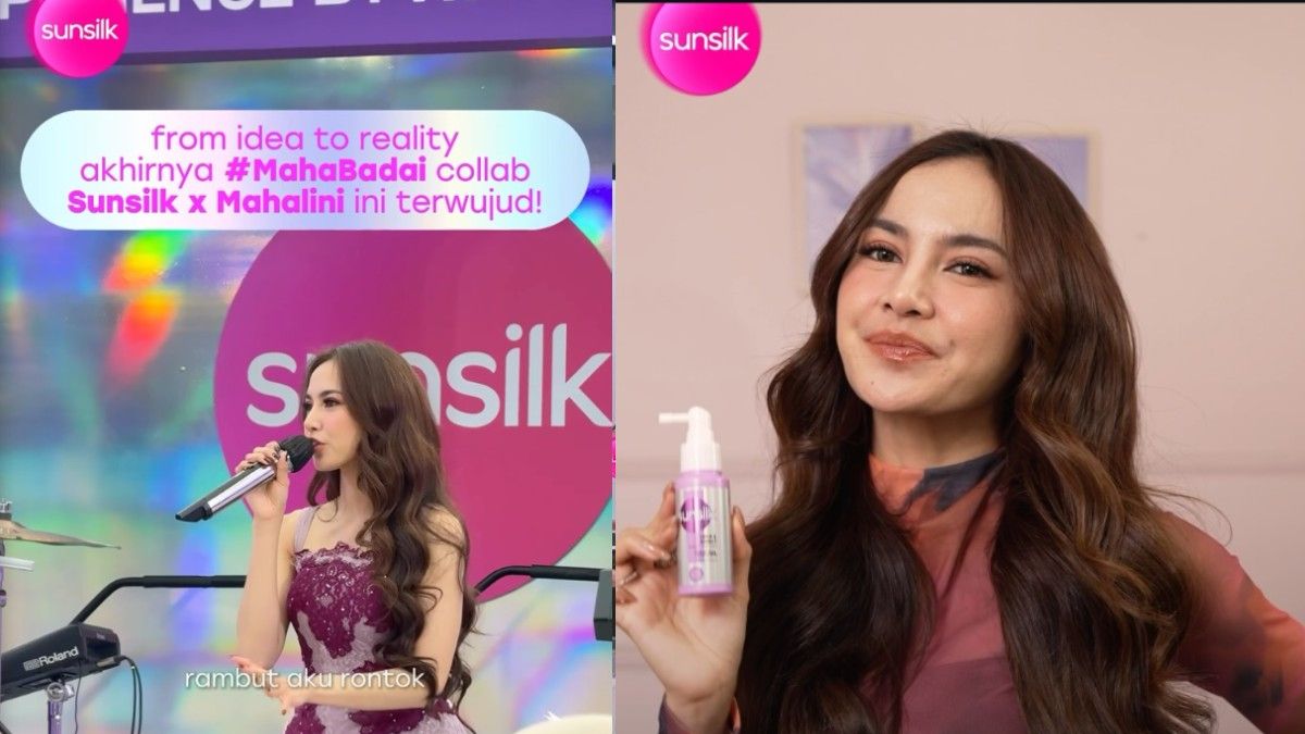 Mahalini mengembangkan produk perawatan rambut untuk menjawab keresahan perempuan. Foto: Instagram/@sunsilkid