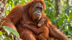 Induk Orangutan Gadis dan Anaknya Garis Diselamatkan, Luka Jerat Jadi Sorotan