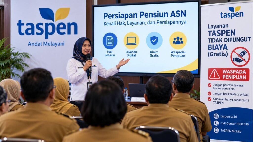 TASPEN Ingatkan ASN Jelang Pensiun, Klaim Gratis dan Waspadai Penipuan