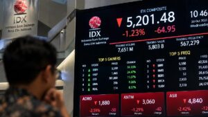 IHSG Anjlok 1,23% ke Level 5.201, Rupiah Melemah dan Investor Cermati The Fed