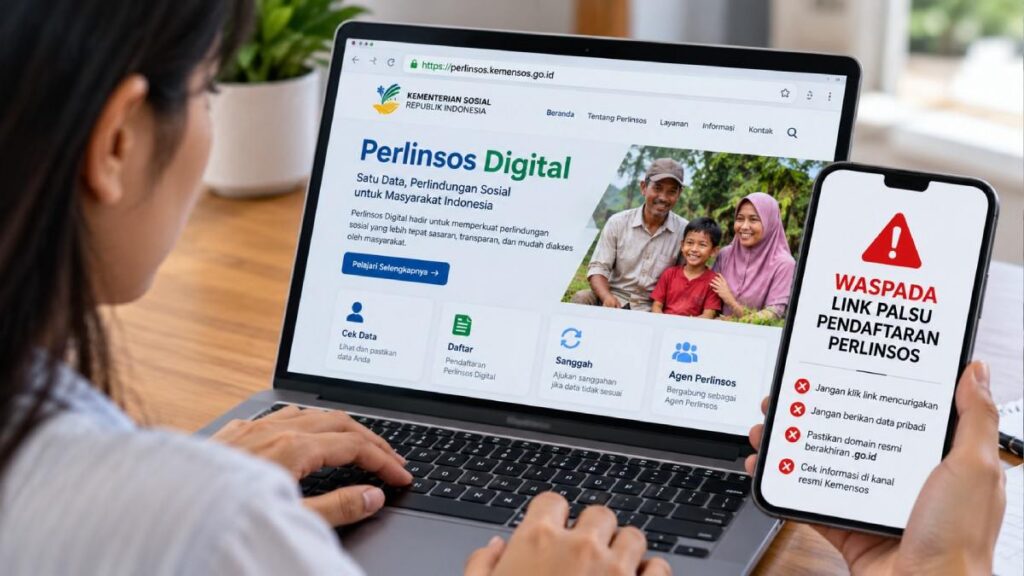 Pemerintah Peringatkan Warga, Link Pendaftaran Perlinsos Palsu Bisa Curi Data Pribadi