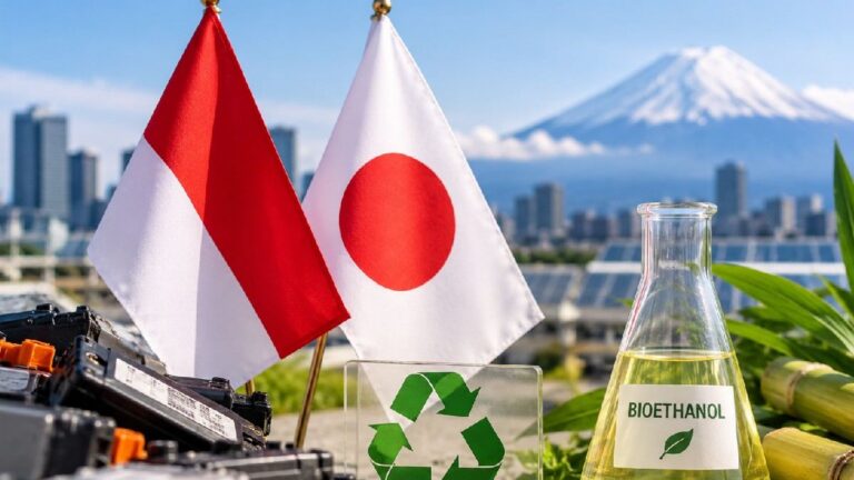 Indonesia dan Jepang Jajaki Teknologi Daur Ulang Baterai serta Pengembangan Bioetanol