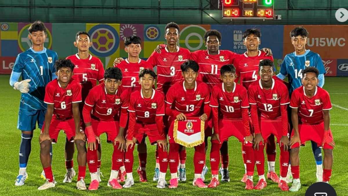 Timnas Indonesia U-15 Tantang Moldova, Tiket 16 Besar Jadi Taruhan di Piala Dunia